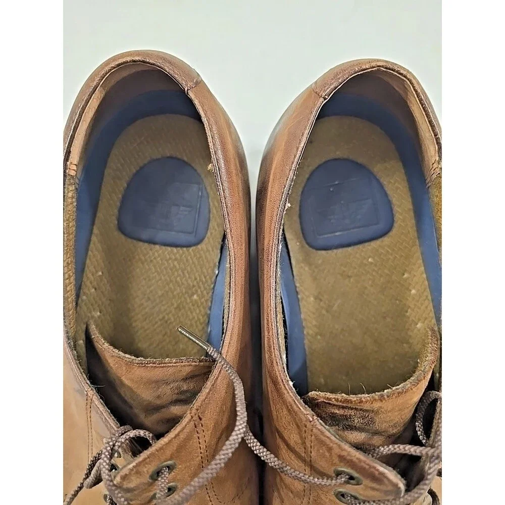 Dockers Brown Leather Suede Oxford Lace Up Shoe Mens Sz 10w Wide Comfort 90-2001